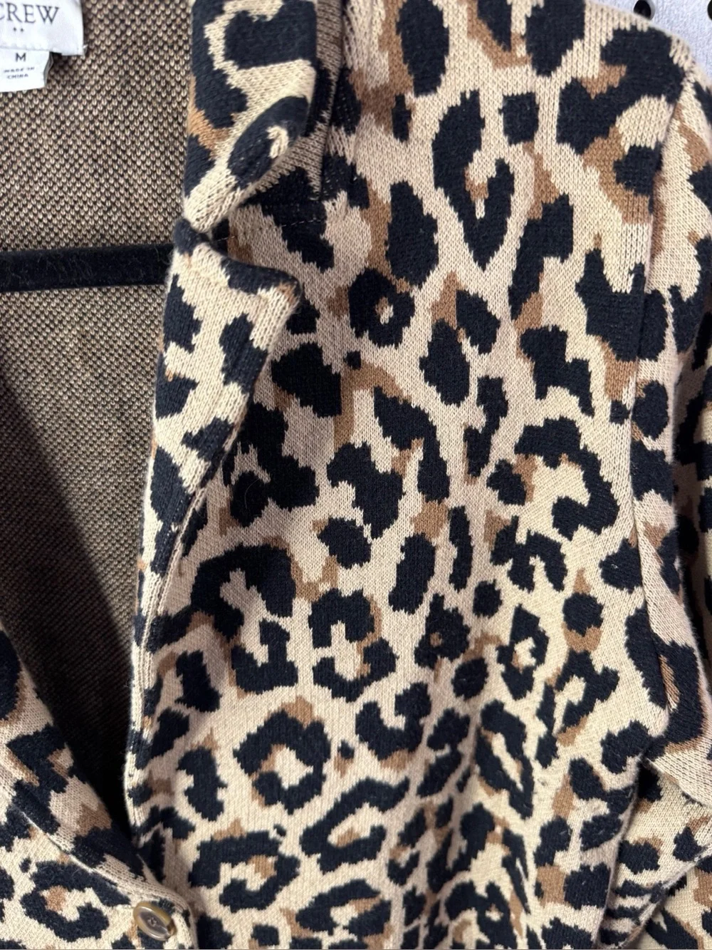 J. Crew crew leopard